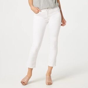 NWT Jen7 by 7 for All Mankind Ankle Straight Jeans - White